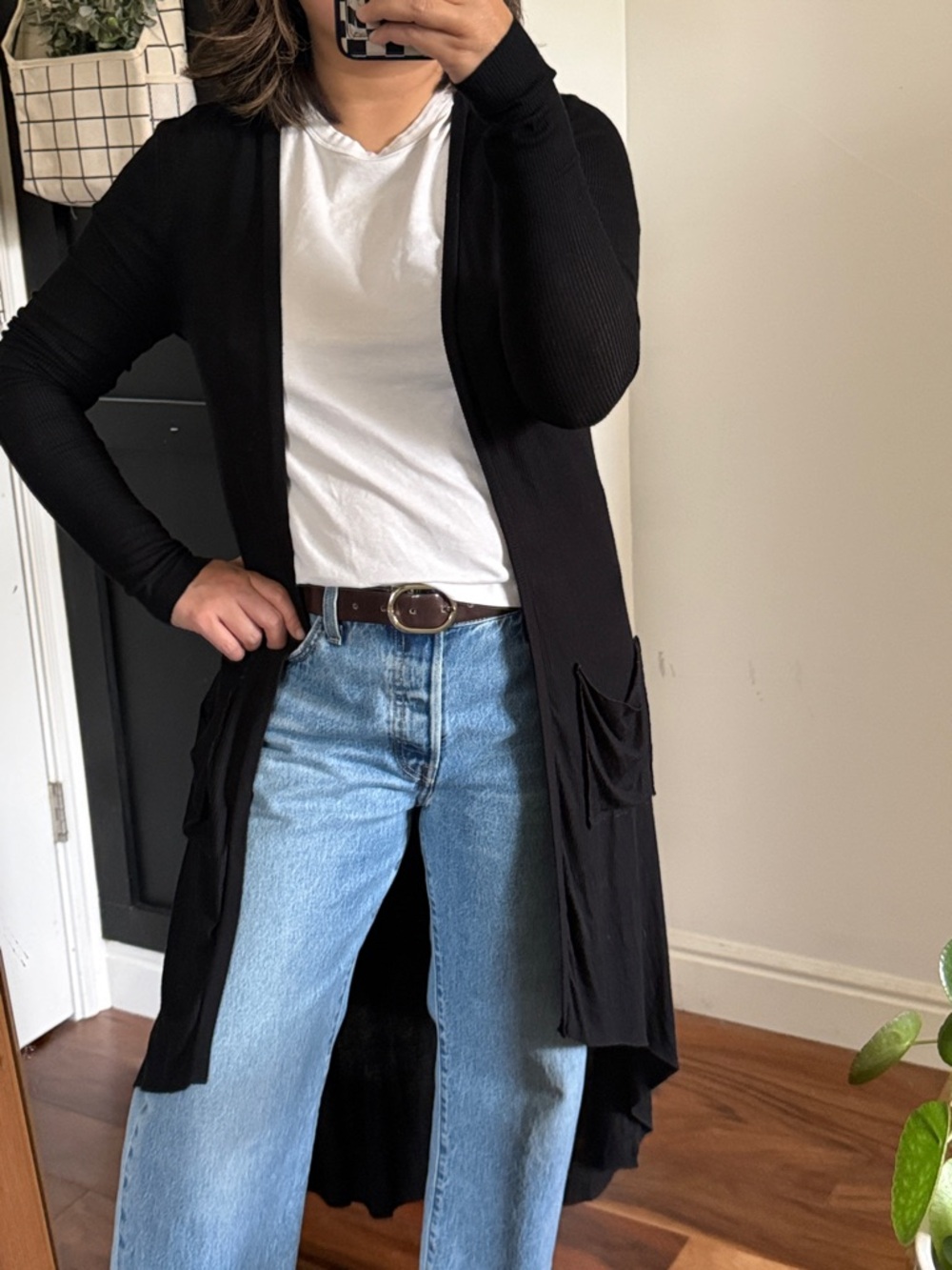 JOAH BROWN Soleil Cardigan in Black. OS